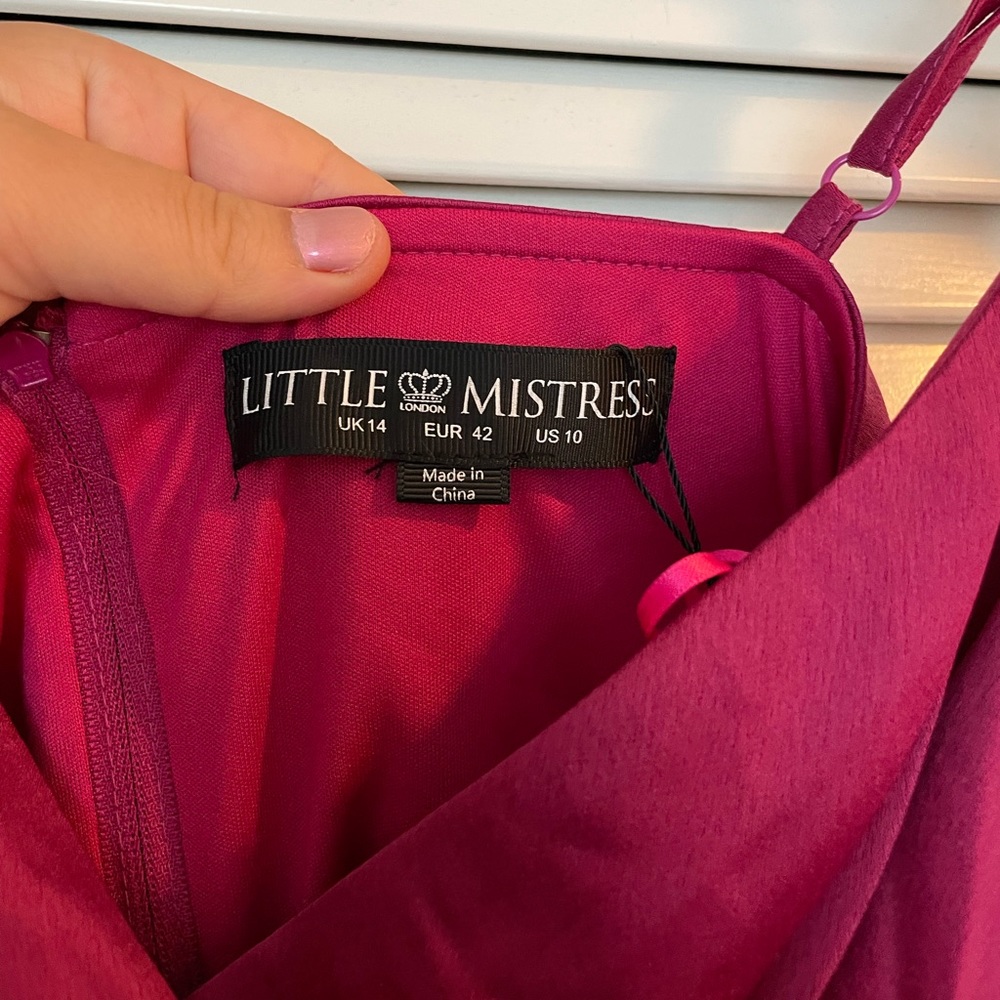 ASOS Little mistress magenta dress - Picture 3 of 4